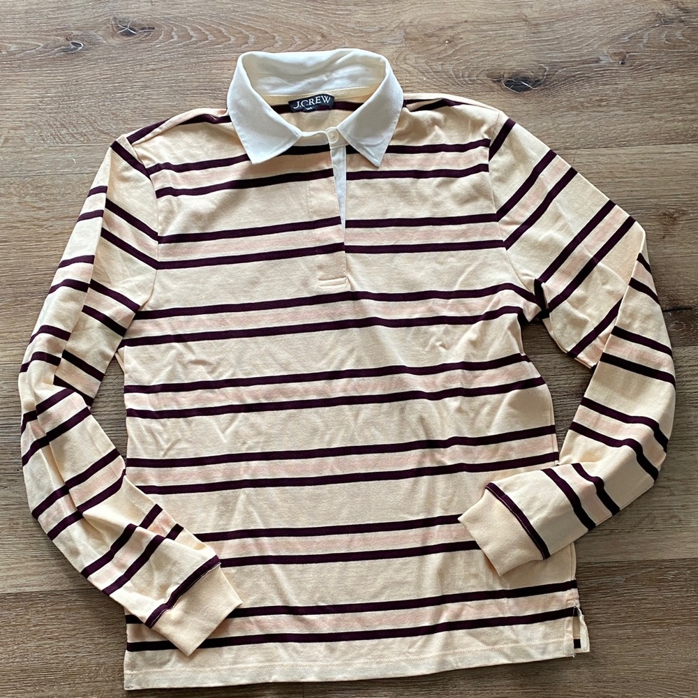 J Crew stripe polo